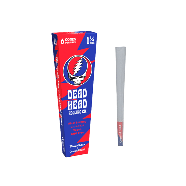 Grateful Dead 1 1/4" Cones - 6 Pack
