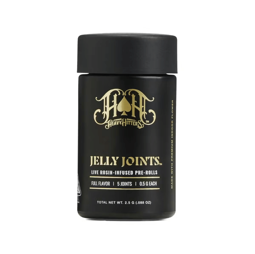 Ridgeline Farms & Heavy Hitters Jelly Joints: Lemonberry Lantz x ICC Live Rosin Infused Pre Rolls (5pk) - 2.5g - Heavy Hitters -  - $48 - Infused Pre-Rolls