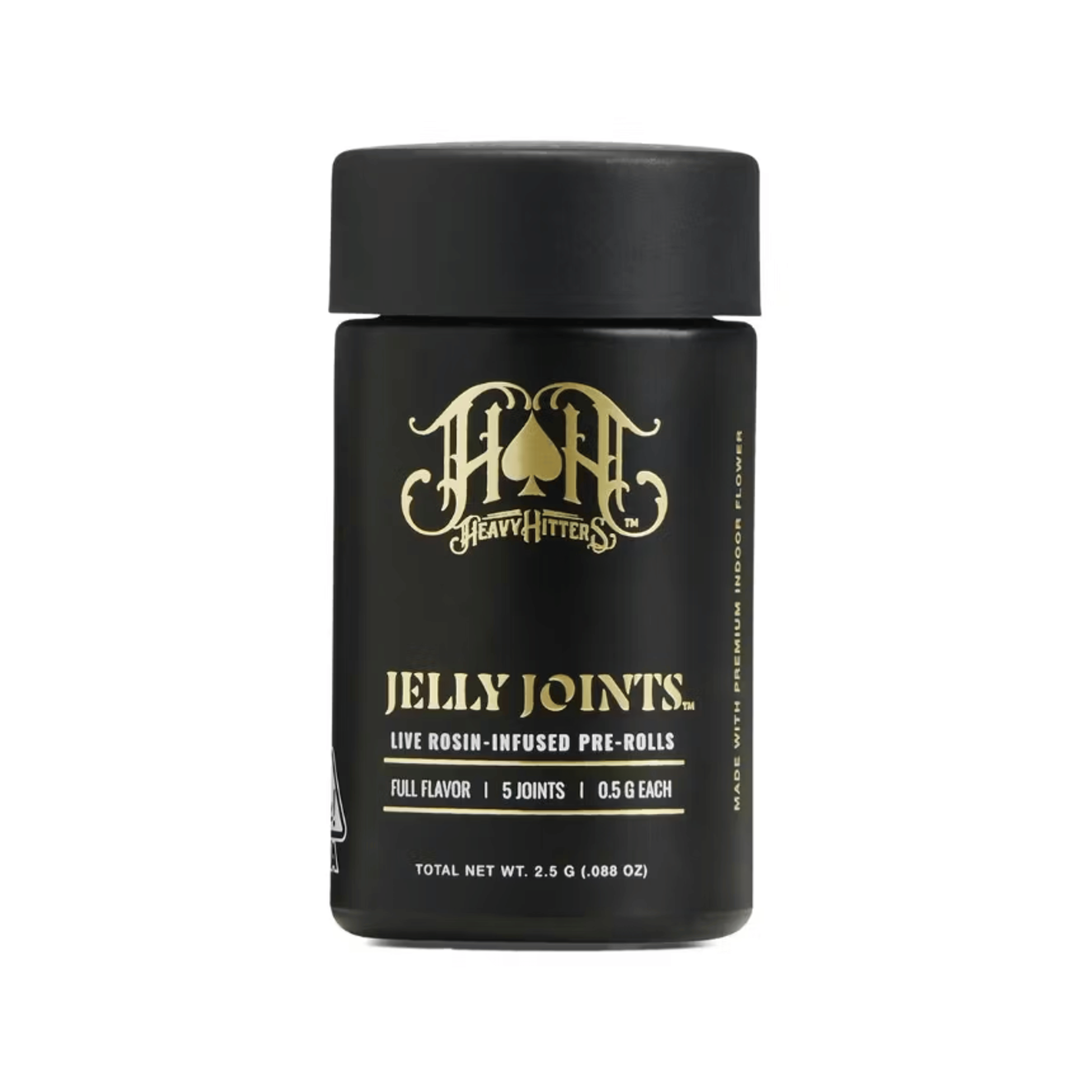 Ridgeline Farms & Heavy Hitters Jelly Joints: Lemonberry Lantz x ICC Live Rosin Infused Pre Rolls (5pk) - 2.5g - Heavy Hitters - - $48 - Infused Pre-Rolls