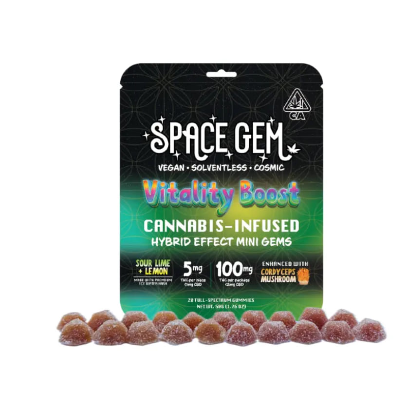 Space Gem — Hybrid Vitality Boost Mini Gem Gummies 100mg