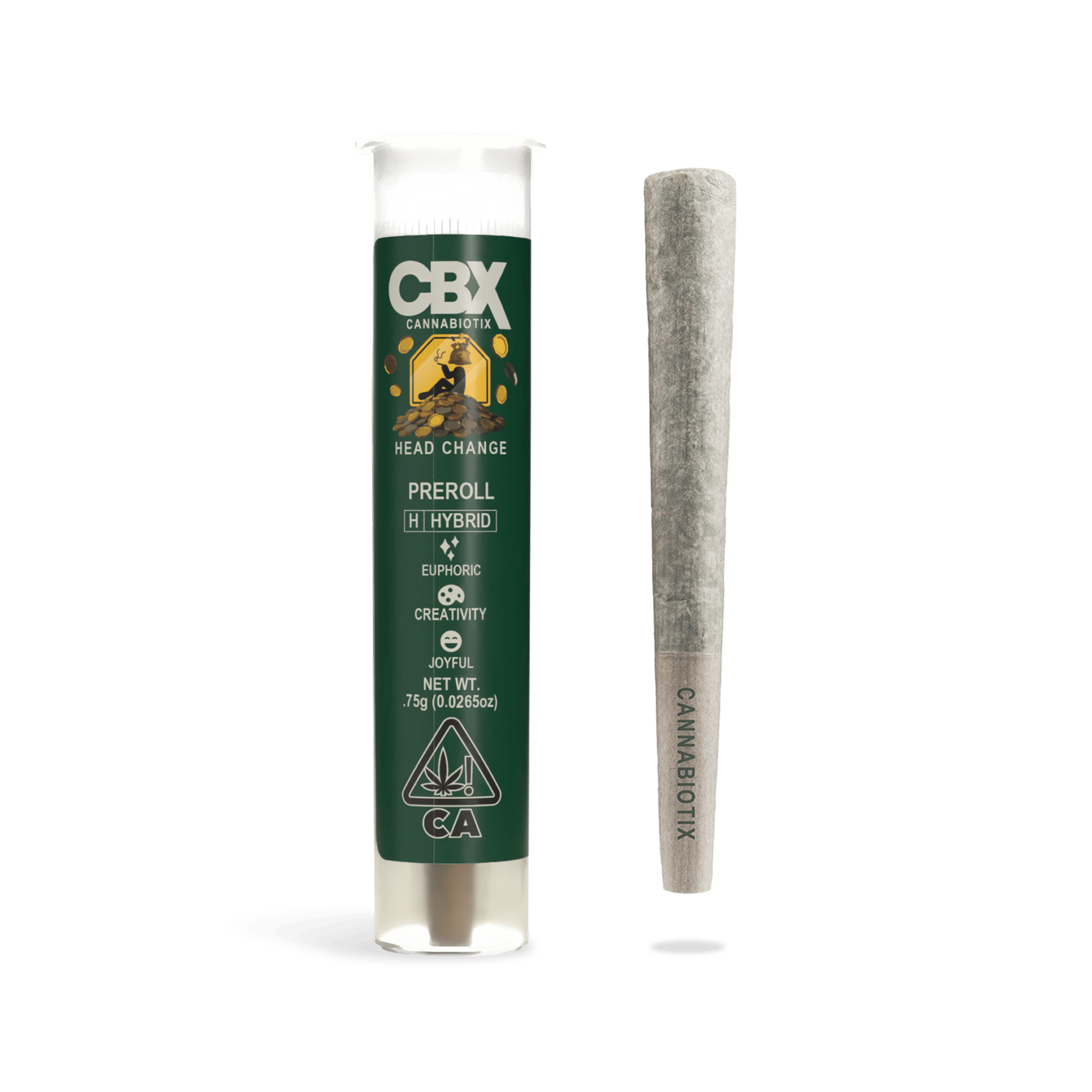 Head Change - Pre-Roll - CBX Cannabiotix - 0.75 (Single) - $11.99 - Non-Infused Pre-Rolls