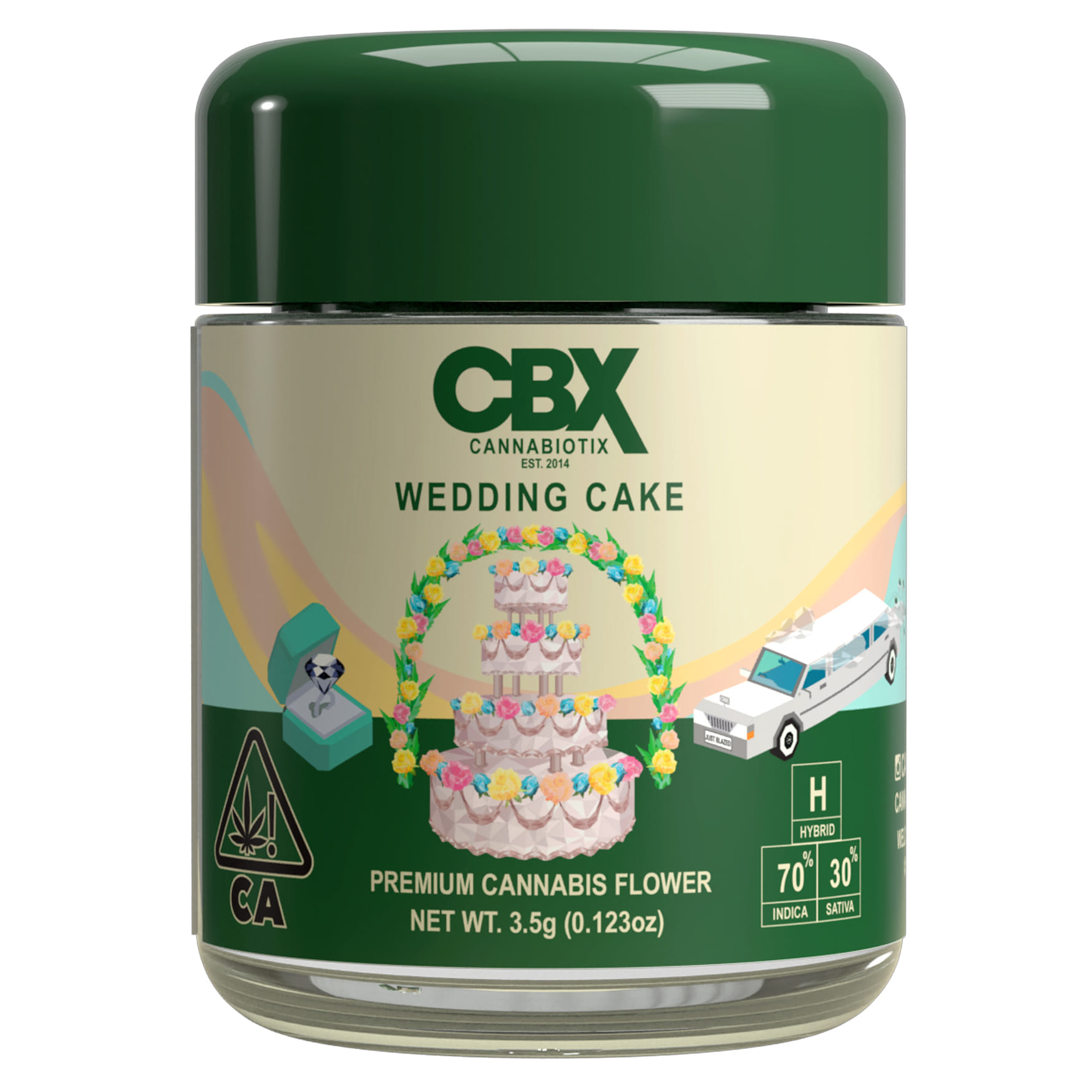 Wedding Cake 30.31% - 3.5g - Cannabiotix (CBX) - Eighth - $49.80 - Flowers