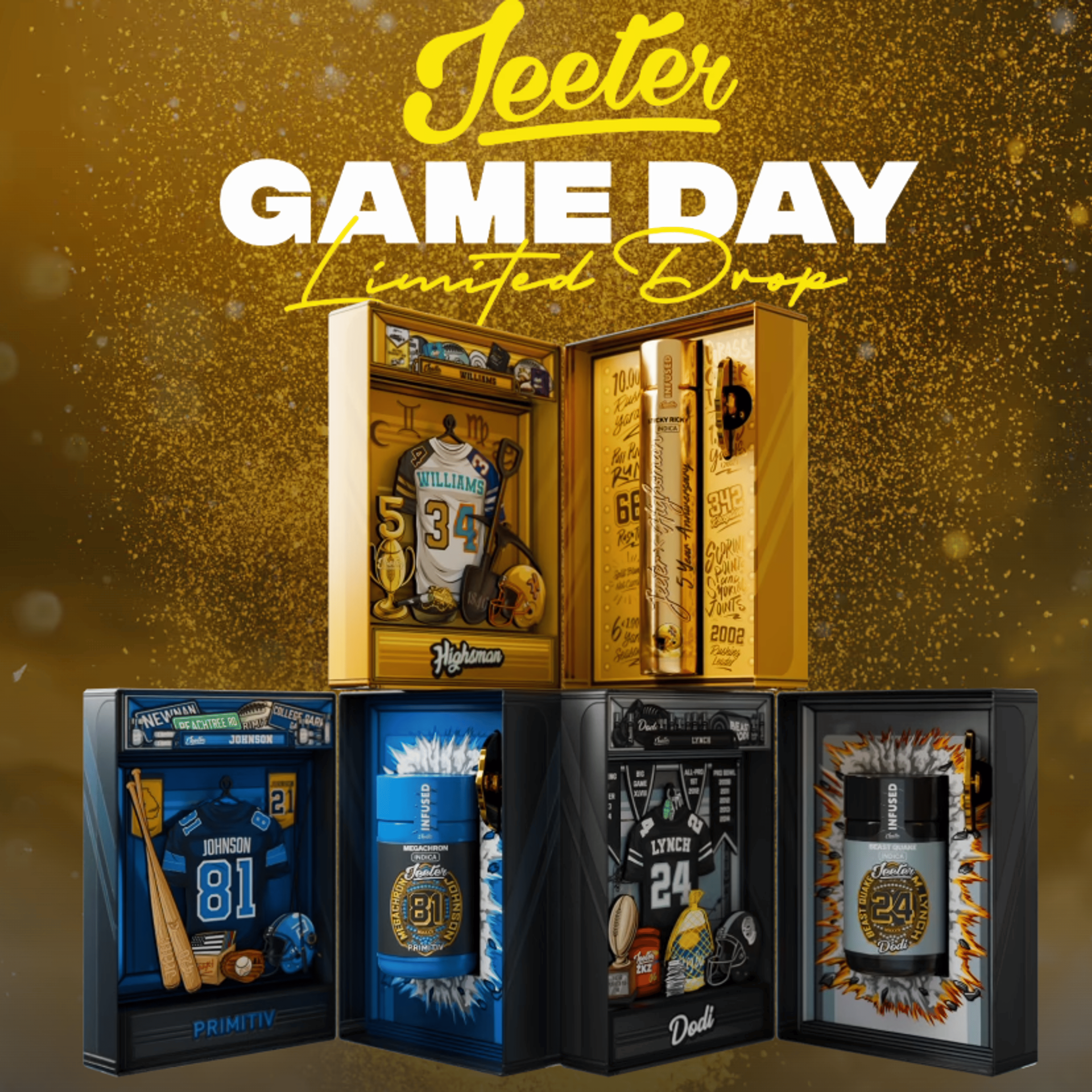 XL Jeeter-Highsnman "Sticky Ricky" 2g - Jeeter - - $40 - Infused Pre-Rolls