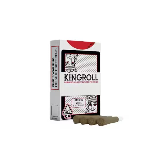 Biscotti x Lemon Cherry Gelato | Infused KingRoll Jrs. (4-Pack) [3g] - Kingpen -  - $32 - Pre-Rolls