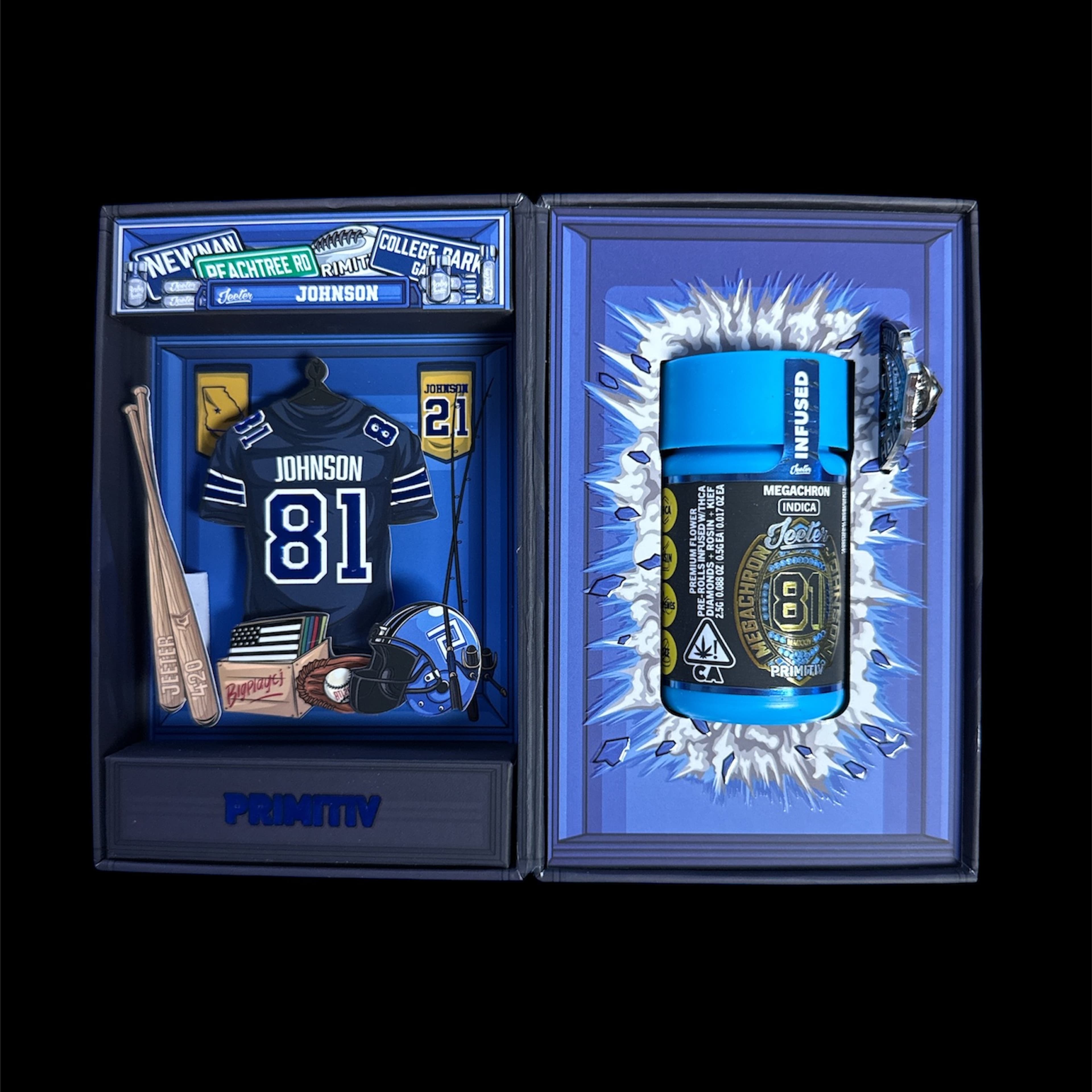 Baby Infused Jeeter x Primitiv - Megachron - Rosin Enhanced Diamonds Pre-Rolls - (5 Pack) - 2.5g - Jeeter - Rosin Enhanced - 5 Pack - $39.98 - Pre-Rolls