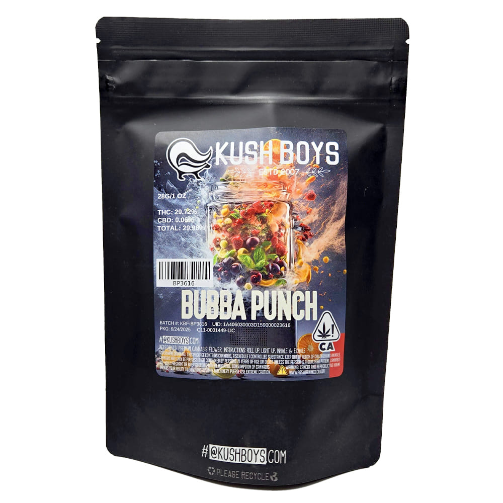 Bubba Punch 27.47% 28g - Kush Boys - Ounce - $65 - Flower