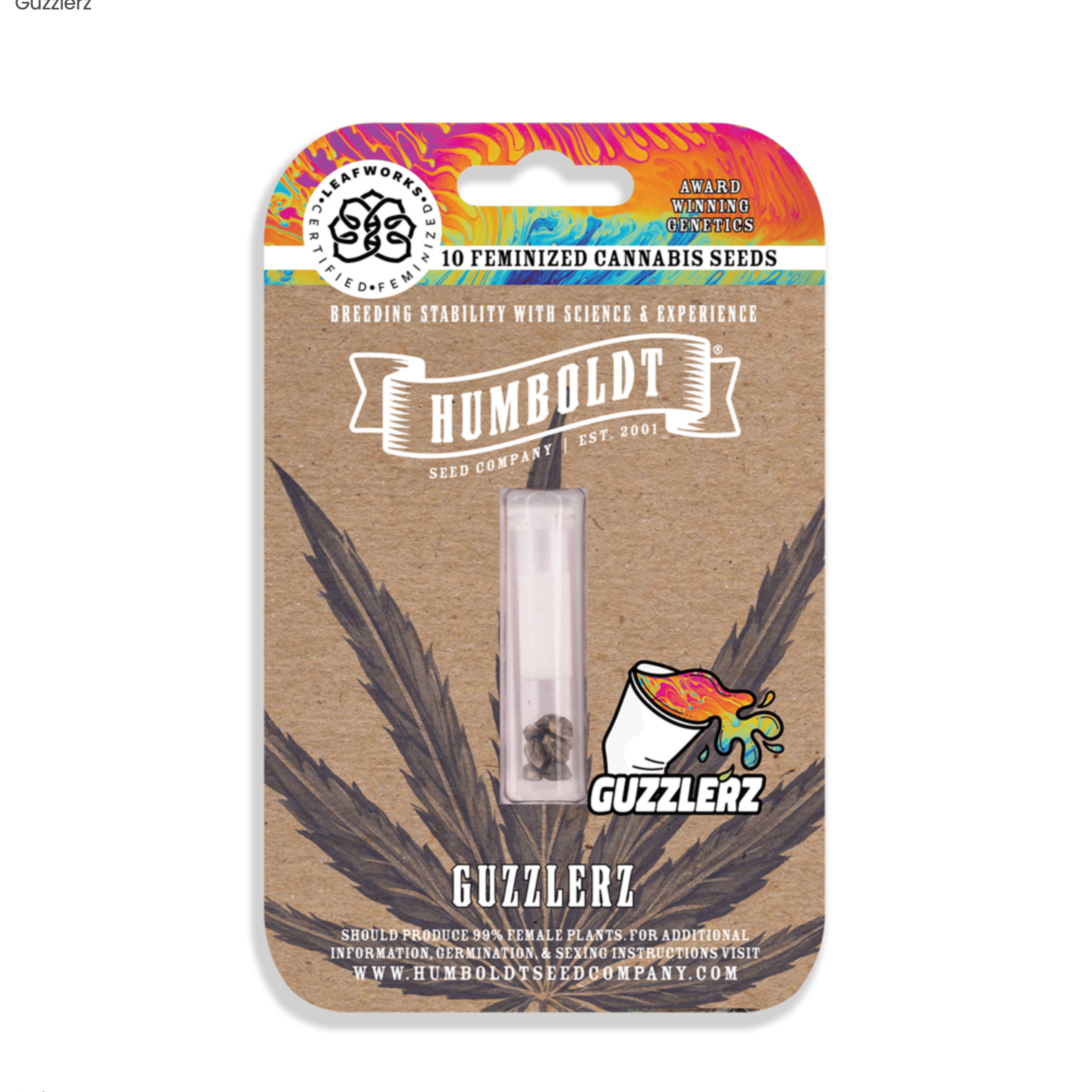 Guzzlerz - 10pk Feminized Seeds - Humboldt Seed Company - Fem Seed - Hybrid - $100 - Seeds