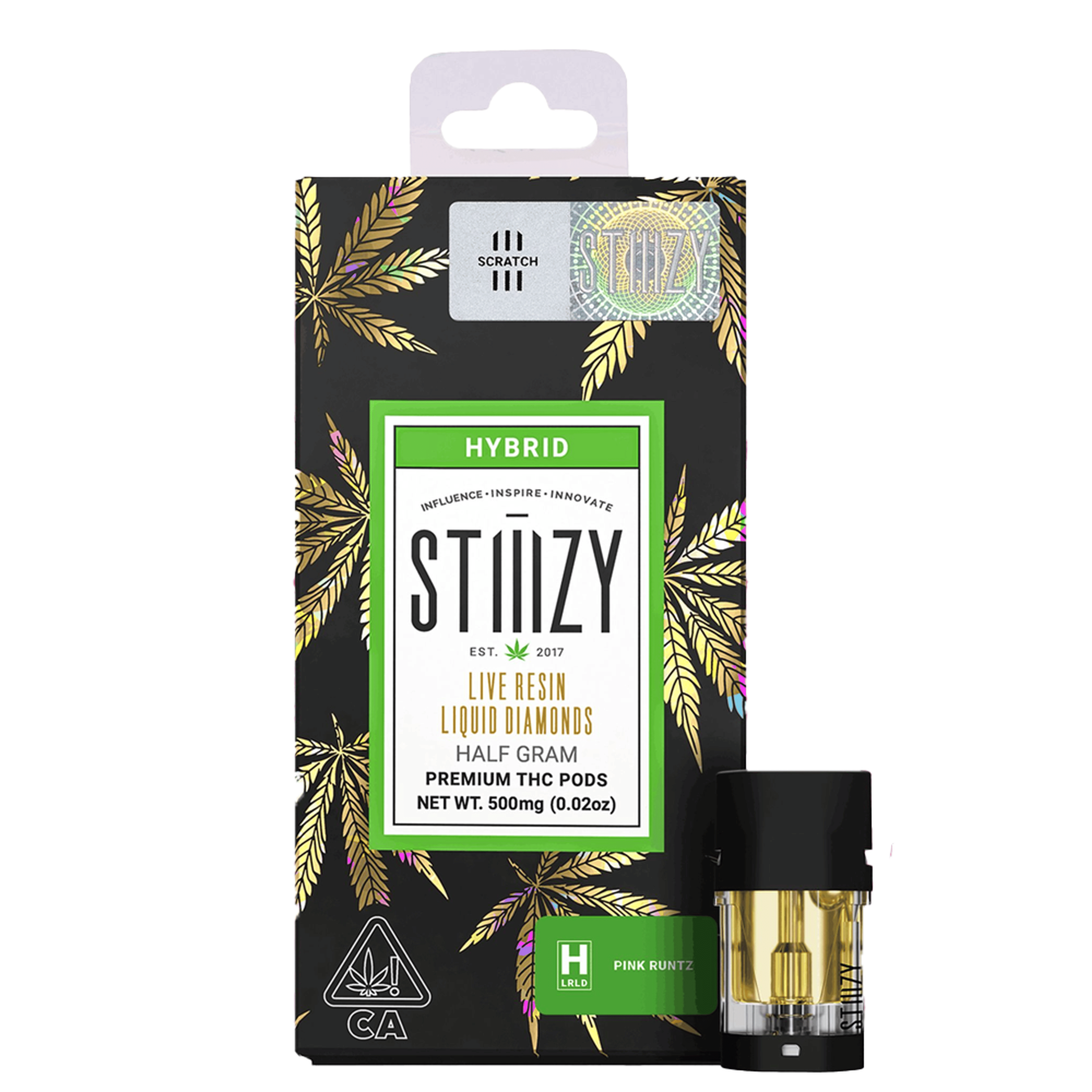 Pink Runtz Live Resin Liquid Diamonds Pod (0.5G) - Stiiizy - - $16 - Cartridge