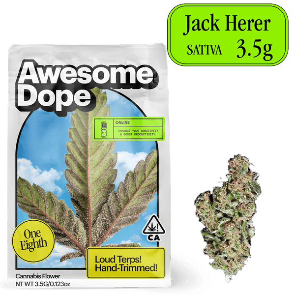 Jack Herer - 3.5g - Awesome Dope - 3.5g - Sativa - $22 - Flower/Infused Flower (3.5 Grams)
