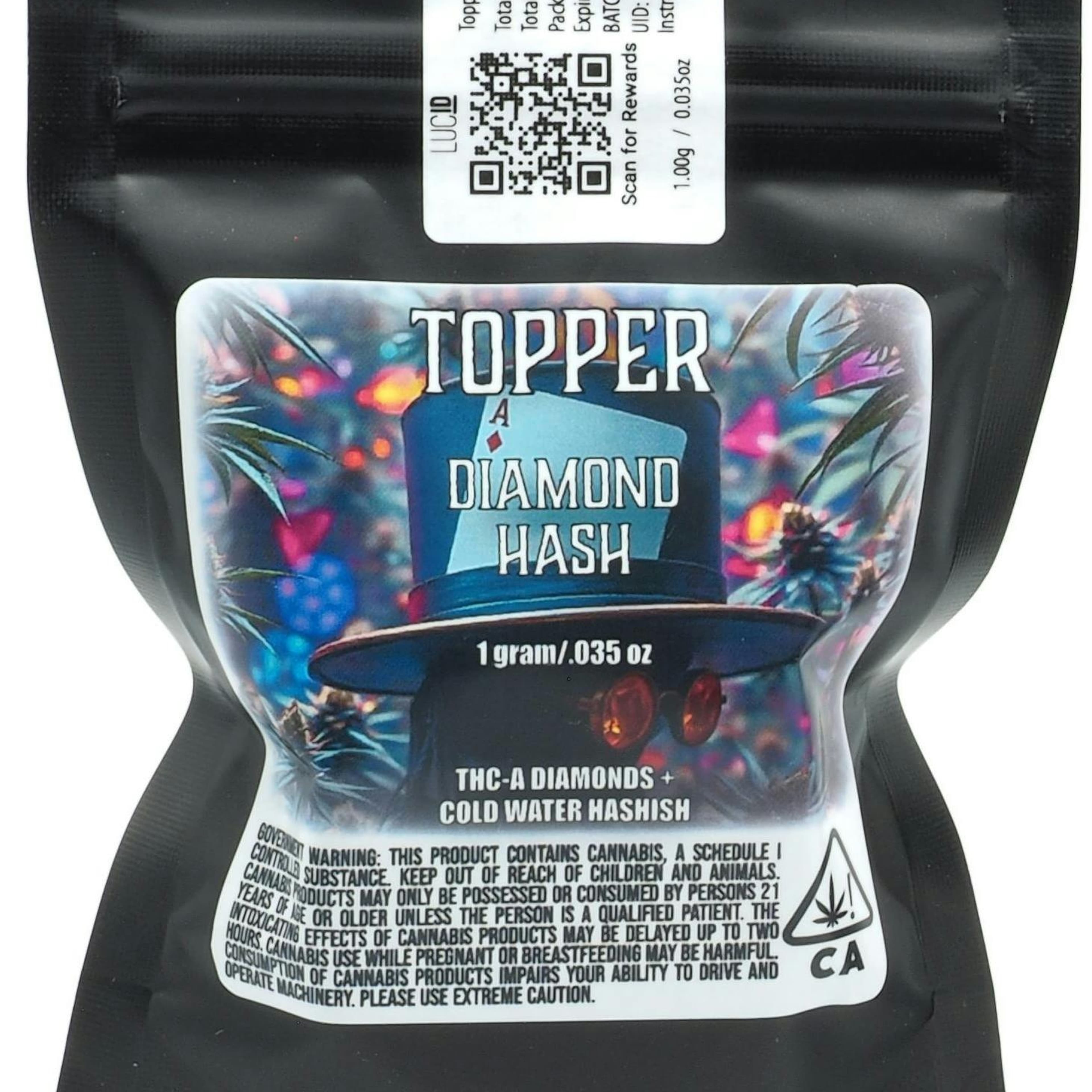 Topper- Diamond Hash 1g - Nasha - - $17 - Concentrate