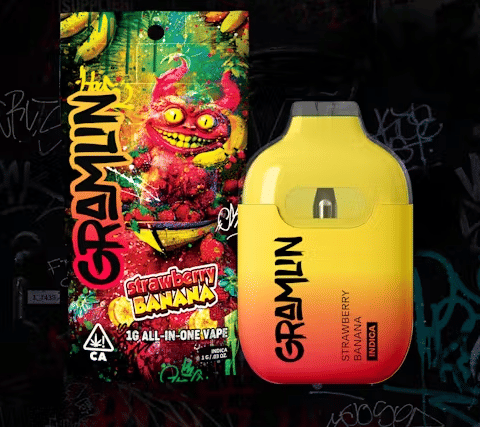 Strawberry Banana - 1G All-In-One *BUY 2 GET 1 EVERYDAY* - Gramlin - Strawberry Banana (I) - $25 - Cartridges