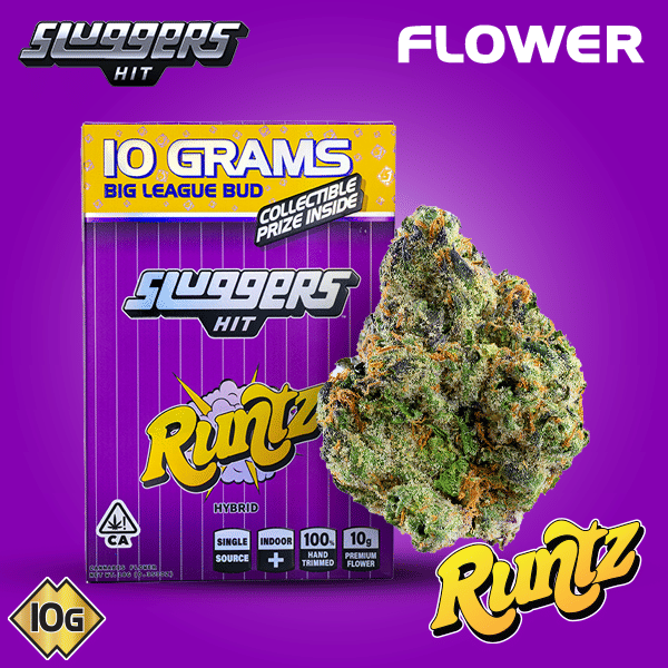 Runtz - 10g - Sluggers Hit - 10g - Hybrid - $75 - Flower (10 Grams)