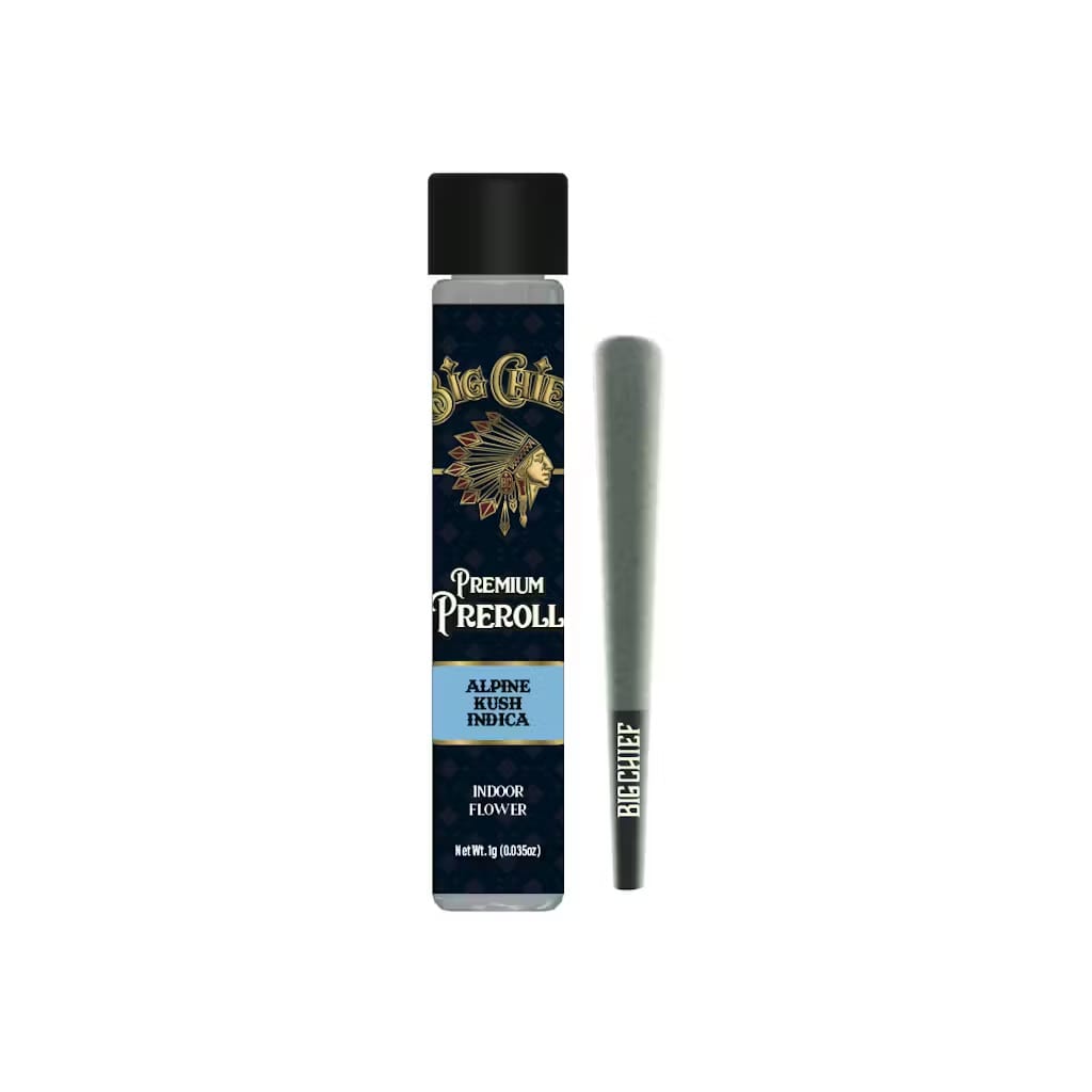 Big Chief 1G Pre-Roll- Alpine Kush - Big Chief -  - $10 - Pre-Rolls