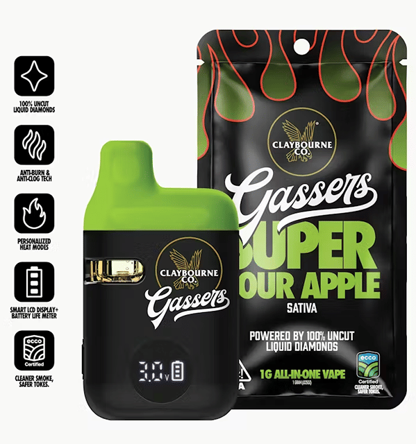 Super Sour Apple - Liquid Diamonds All-In-One (1000mg)