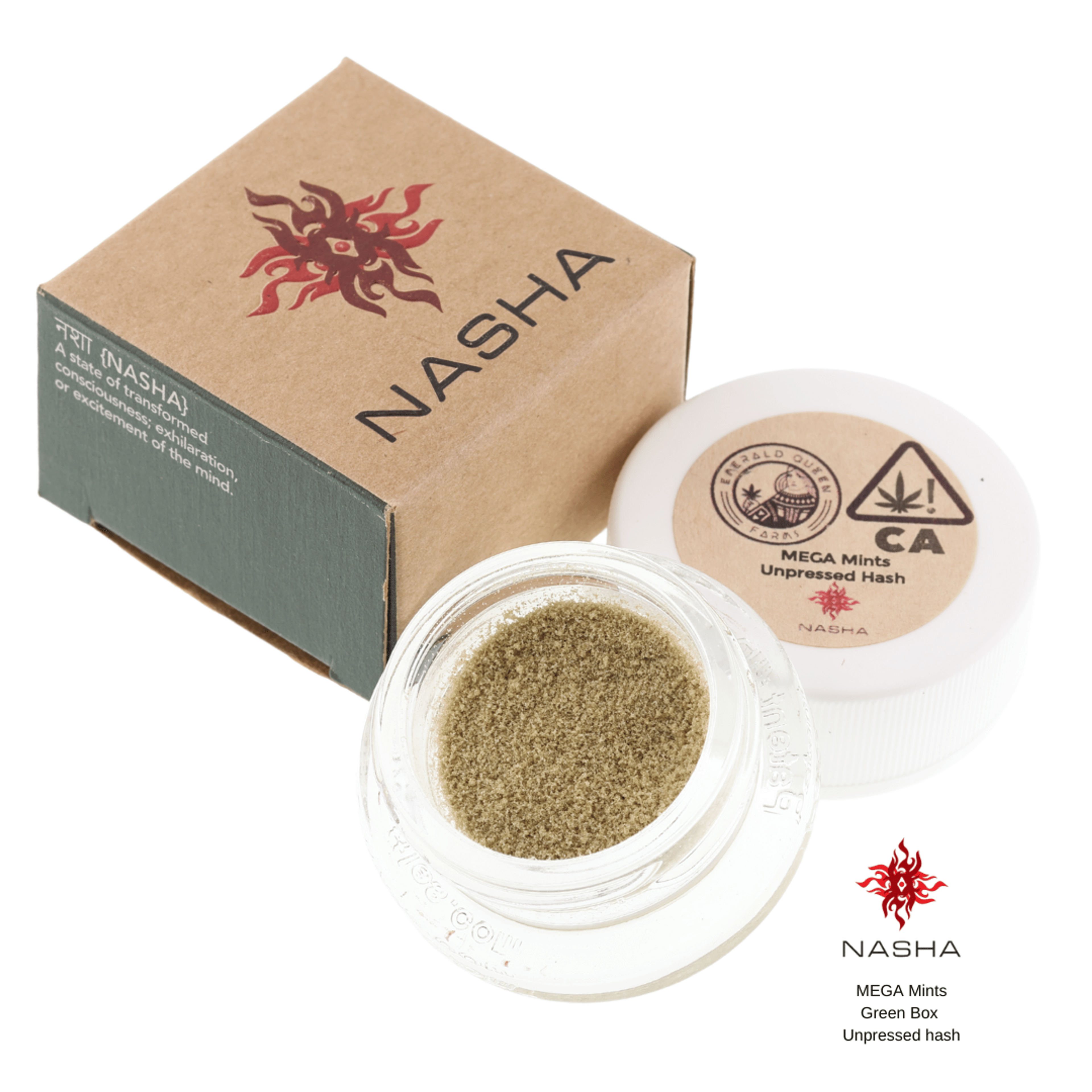 Pinnacle Green Unpressed Hash - Nasha - 1.2 Grams - $20 - Concentrates