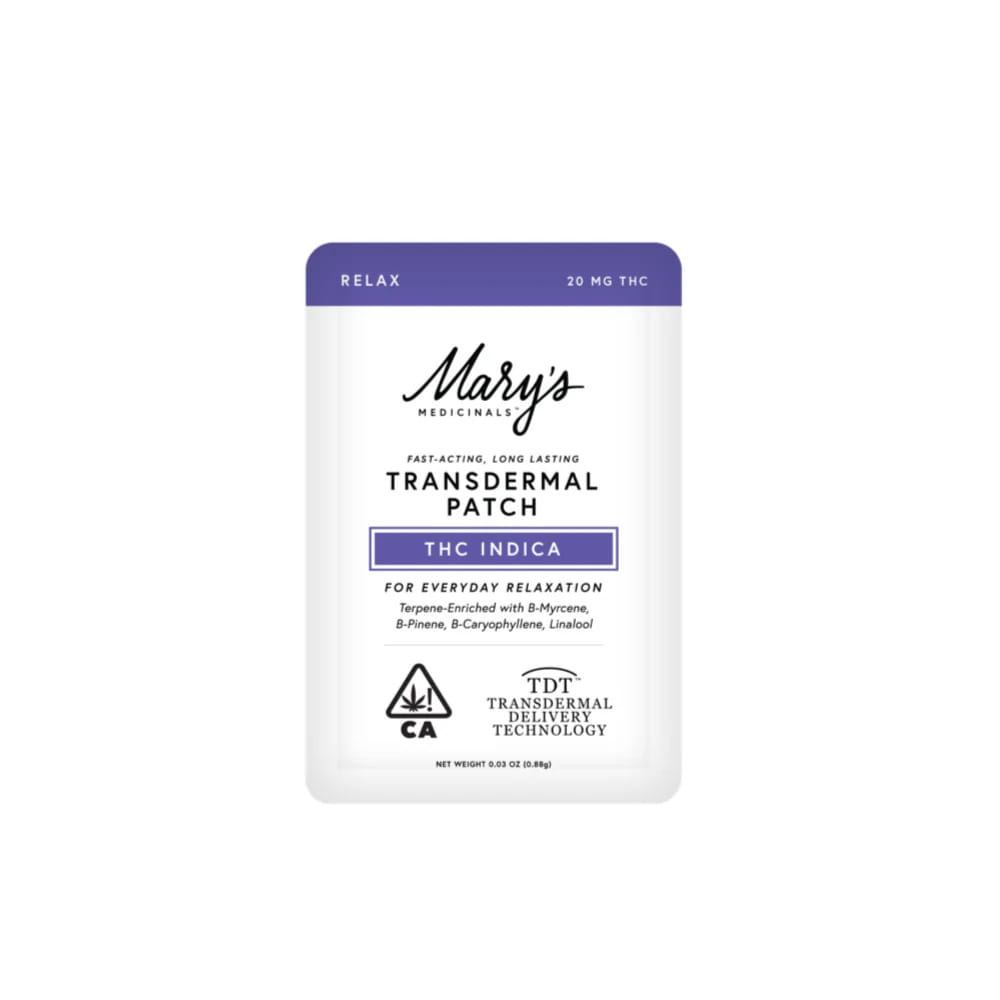 Relax Transdermal Patch - Mary's Medicinals - Relax - $12 - Topicals