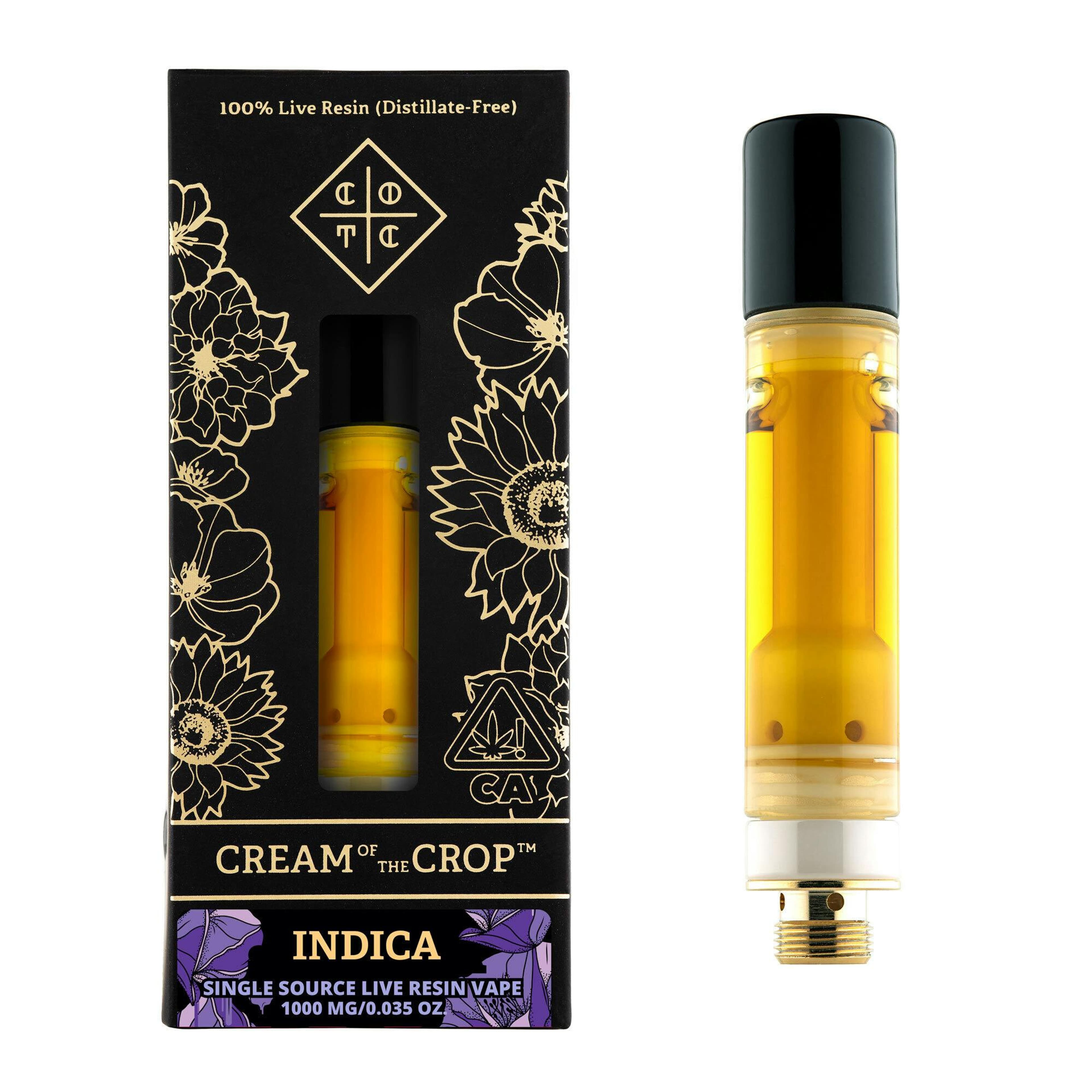 Cream Of The Crop Live Resin | 1g - Grape Gasoline - Cartridge - Indica - Cream Of The Crop - - $40 - Vape Carts
