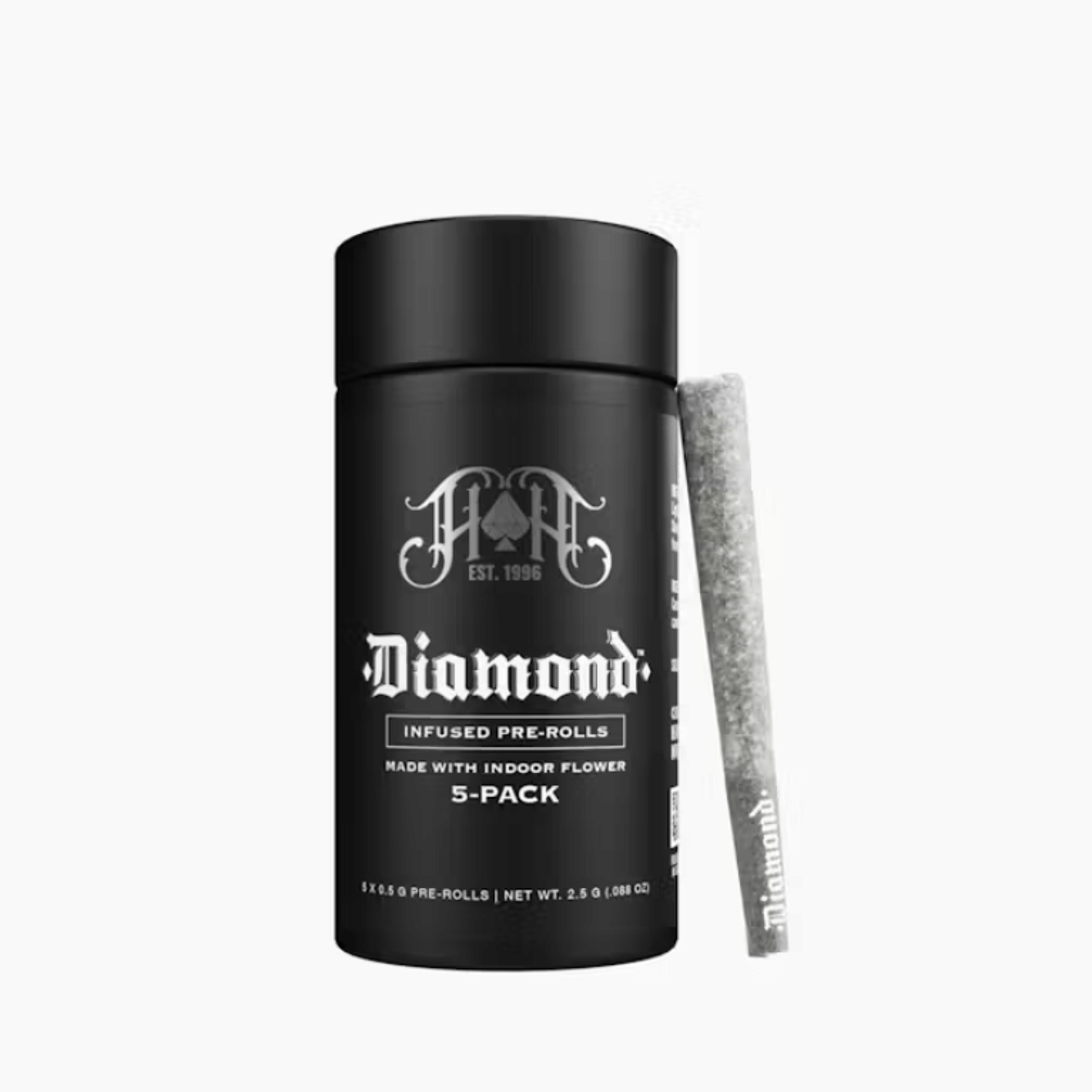 Heavy Hitters: Certified Boogeyman (I) | THCa Diamond Infused Pre-roll 5pk (.5g) - 2.5g - Heavy Hitters - - $50 - Infused Pre-Rolls