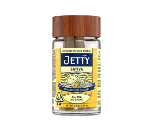 Super Lemon Haze x Garlic Sherbet - Live Resin - Pre-rolls - Jetty Extracts - 5-Pack - $29.99 - Infused Pre-Rolls