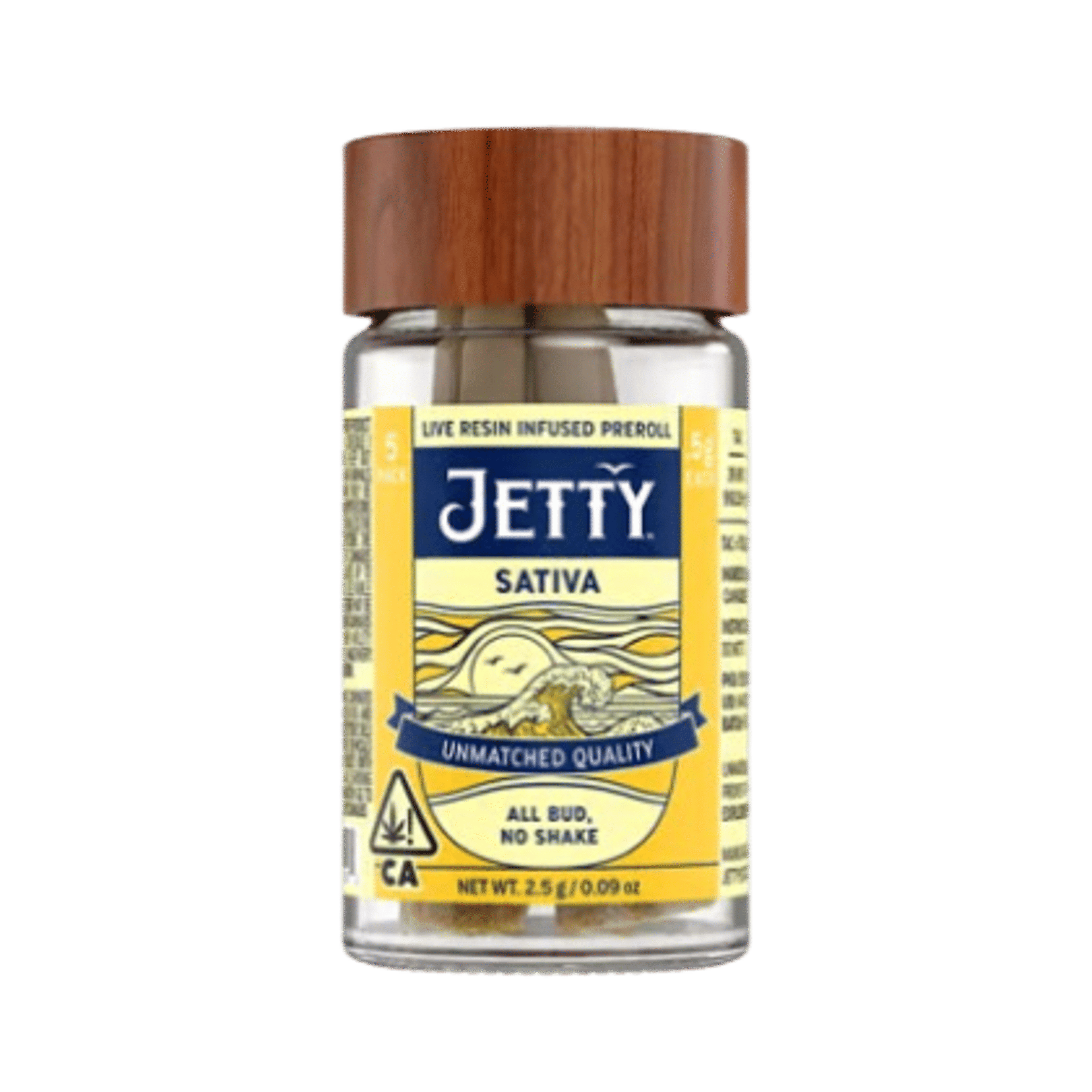 Super Lemon Haze x Garlic Sherbet - Live Resin - Pre-rolls - Jetty Extracts - 5-Pack - $29.99 - Infused Pre-Rolls