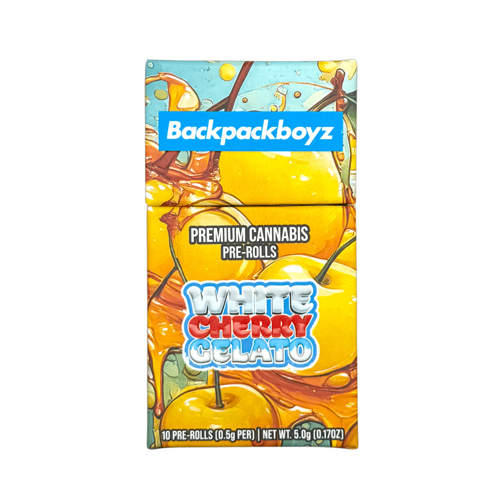 White Cherry Gelato (H) - 10pk Prerolls - Backpack Boyz - White Cherry Gelato (H) - $33 - Pre-Rolls