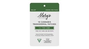 Relief Patch 1:1 (10mg CBD: 10mg THC)