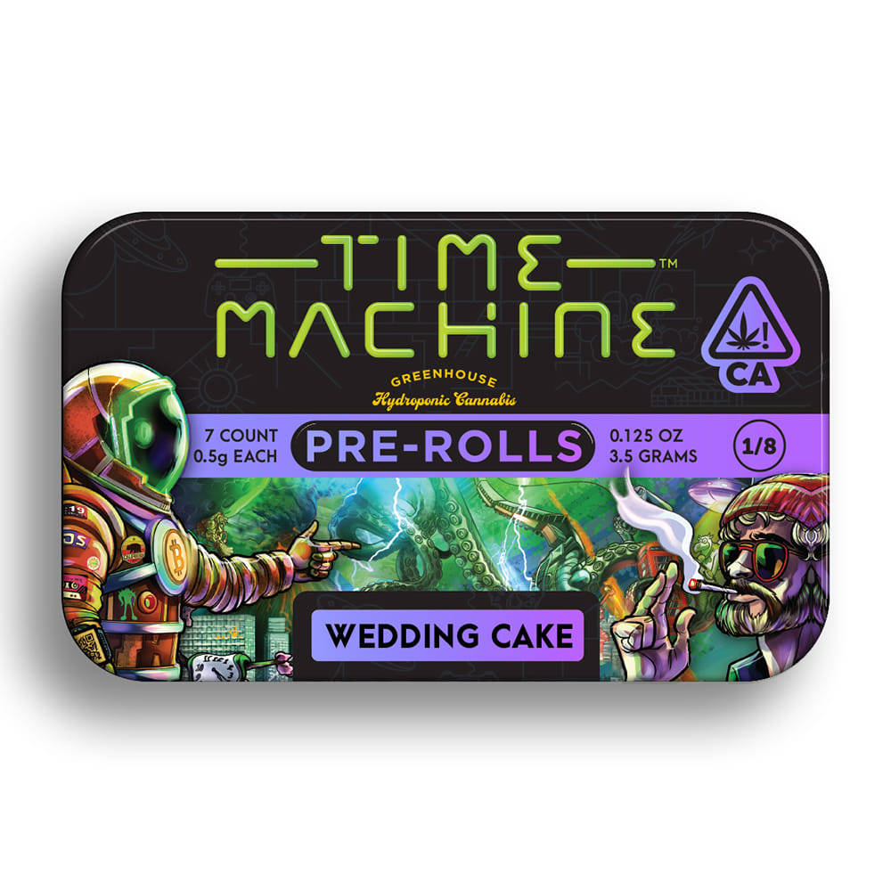 Wedding Cake - .5g Pre Roll (7pk) - Time Machine - PR Pack - Indica - $22 - Pre-Roll Packs