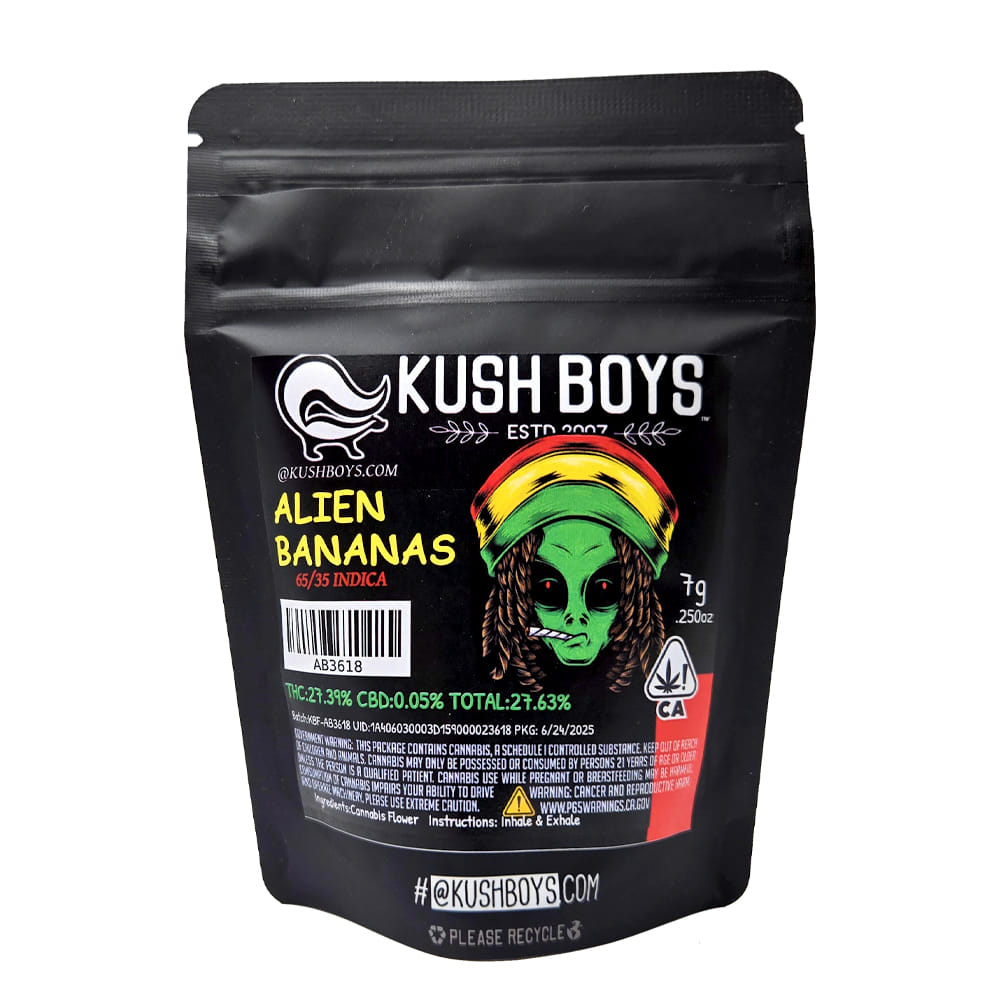 Alien Bananas 26.20% 7g - Kush Boys - Quarters - $20 - Flower