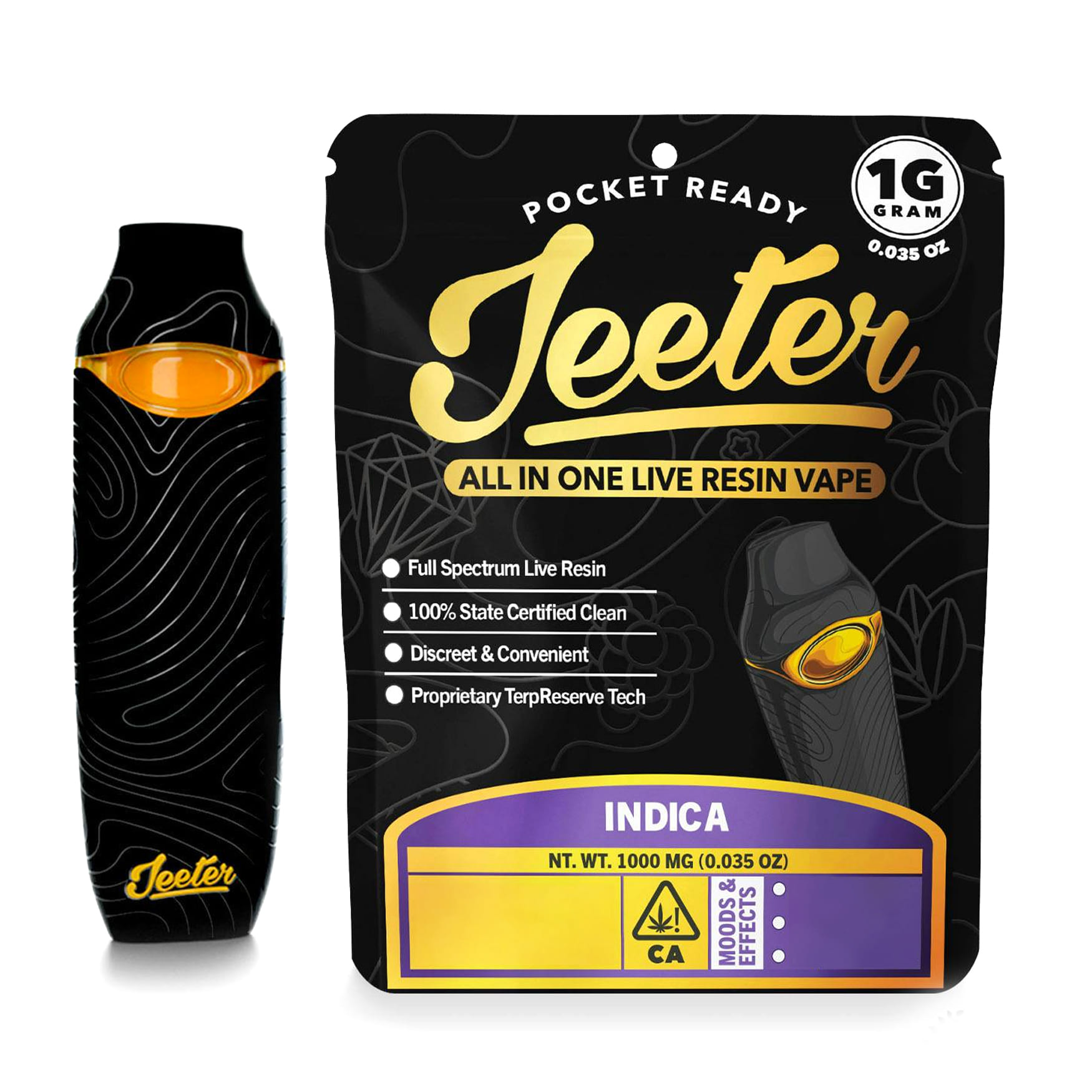 Sunday Driver (I) 1g Live Resin AIO - Jeeter - Sunday Driver (I) - $31 - Vape Cartridge