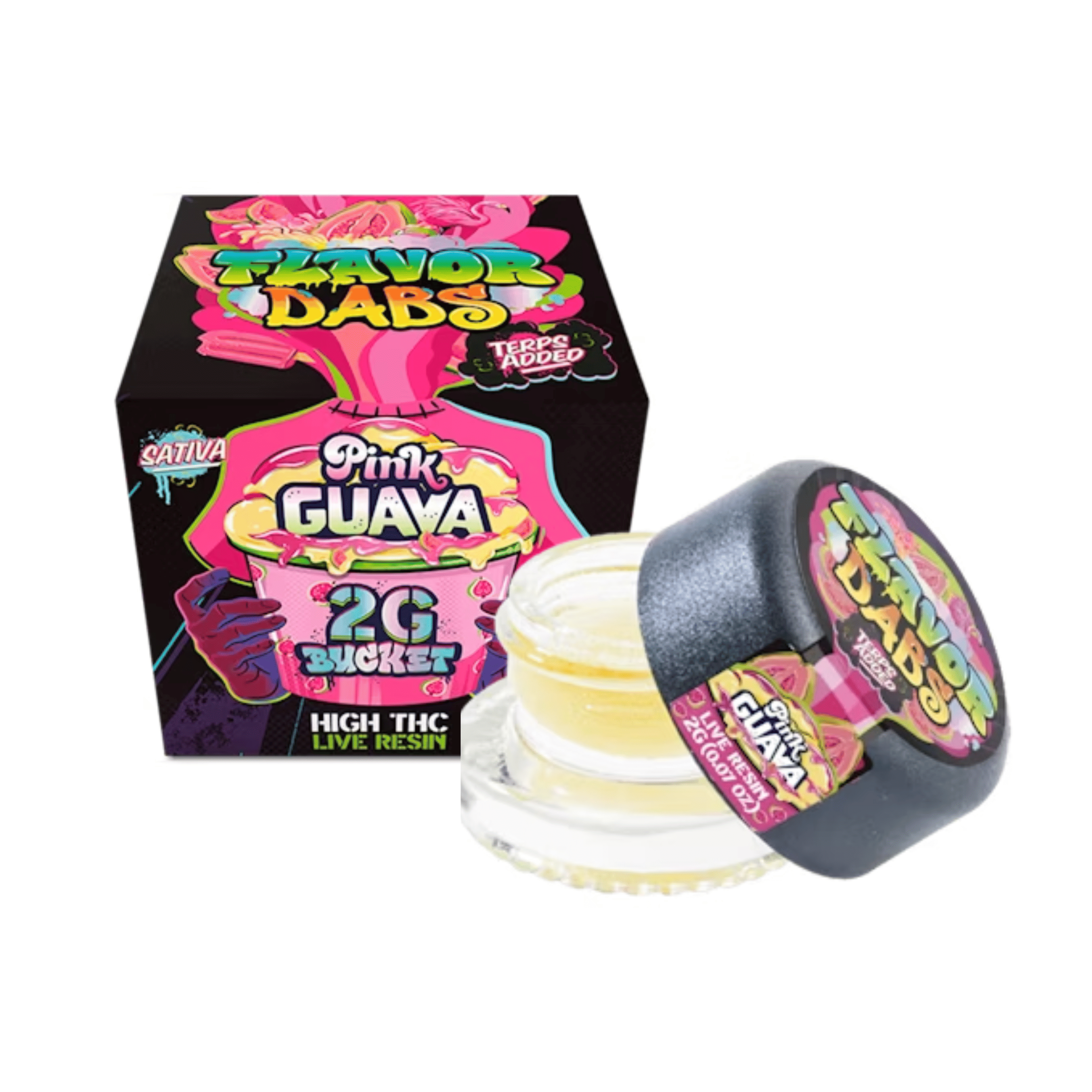 Pink Guava | Live Resin Flavor Dabs - 2g - Loud+Clear -  - $17.50 - Concentrate