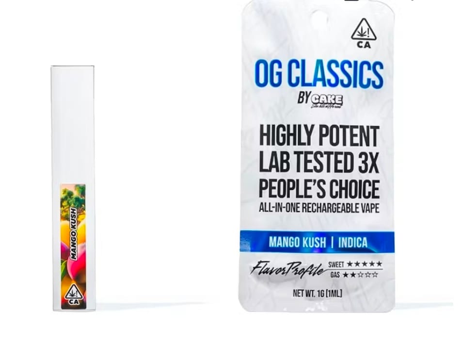 CAKE - OG Classic - 1 gram Rechargeable - Mango Kush -  - $35.99 - Vape
