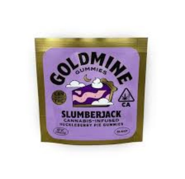 Goldmine Gummies - Cannabis Infused Gummies - Single -Slumberjack Huckleberry Pie Gummy 10mg
