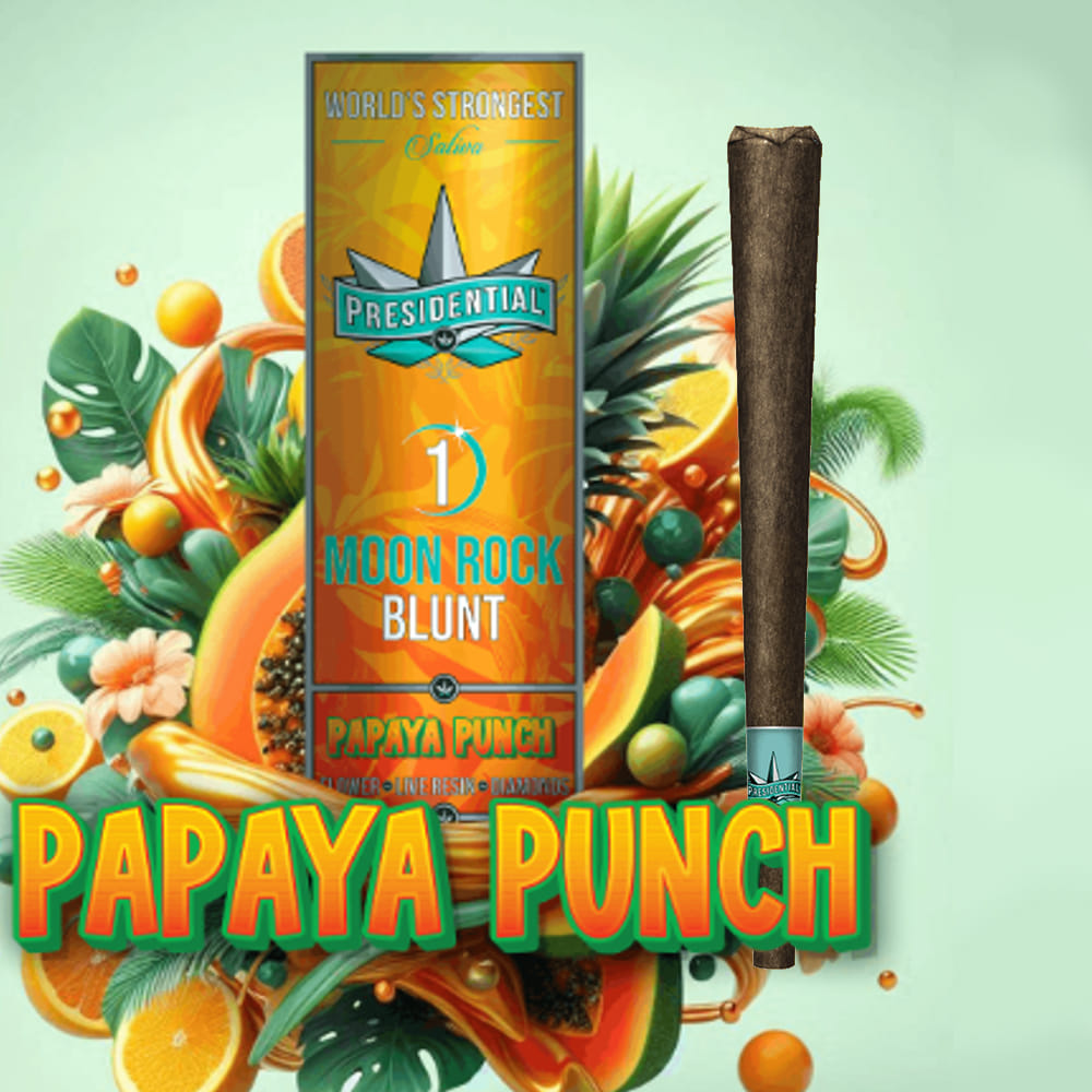 Papaya Punch 1.5g Moon Rock Blunt - Presidential - Papaya Punch (S) - $17 - Prerolls