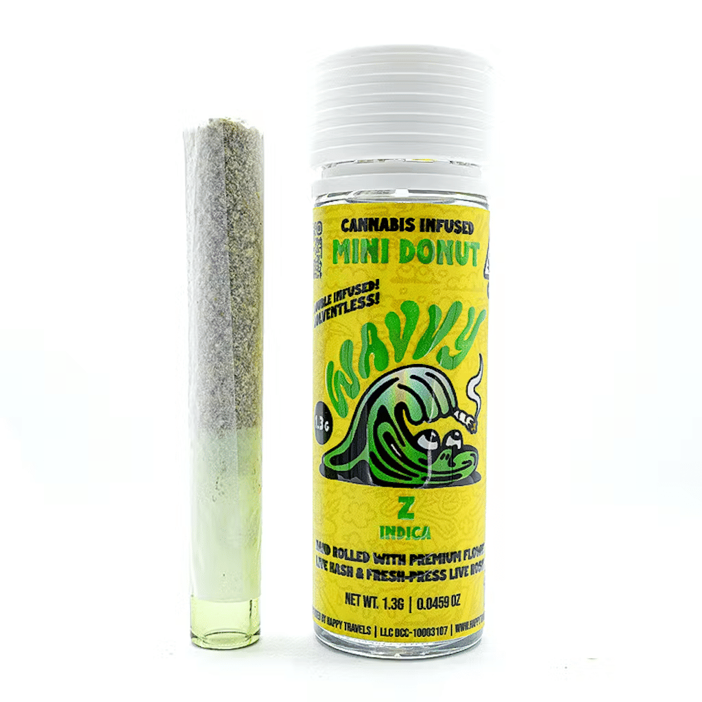 WAVVY Mini Donut | 1.3g - Z x Marrakesh - Infused Pre-Roll - Indica copy - WAVVY -  - $13.81 - Pre-Rolls