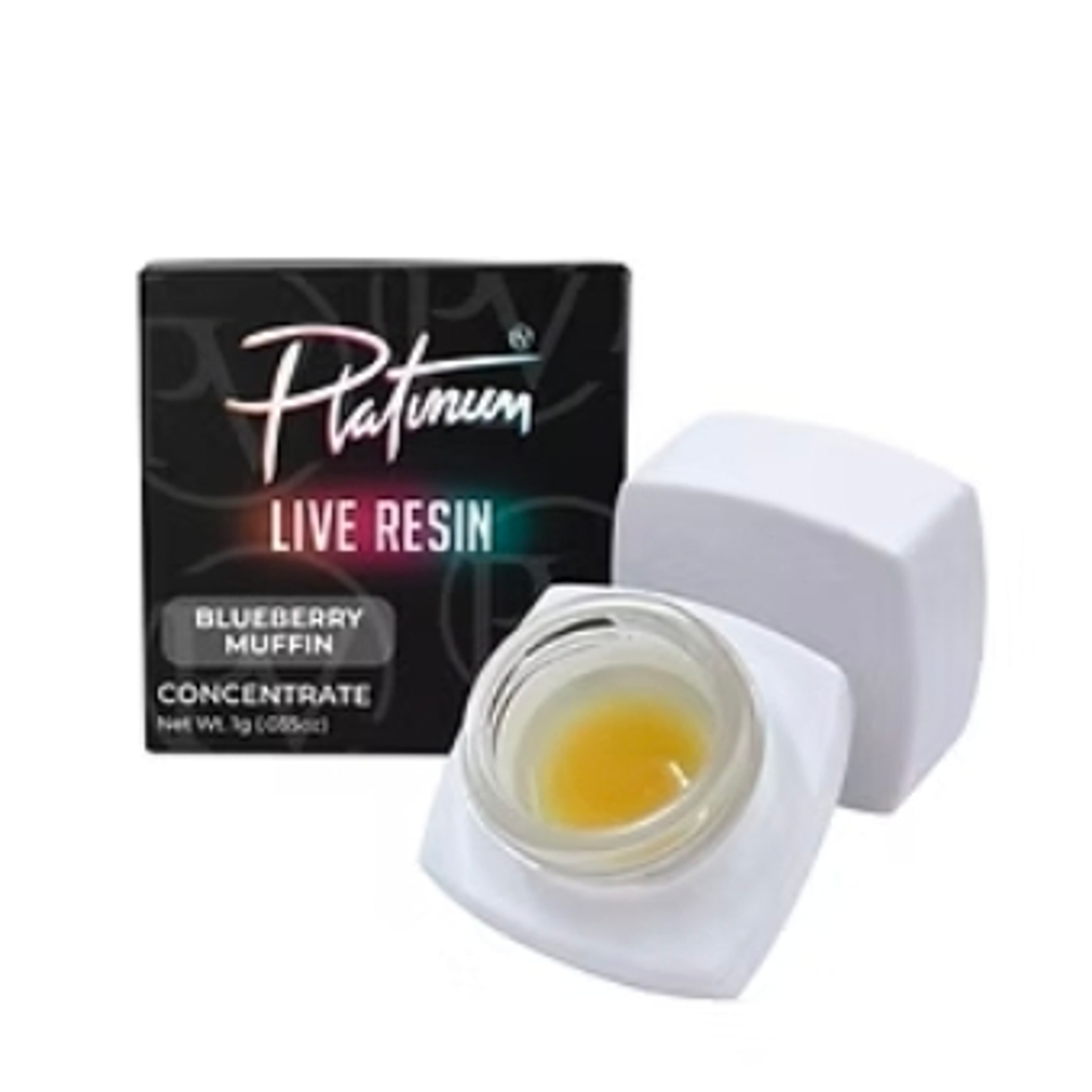 Platinum Vape - 1g Live Resin Badder - Blueberry Muffin - - $24.99 - Concentrates