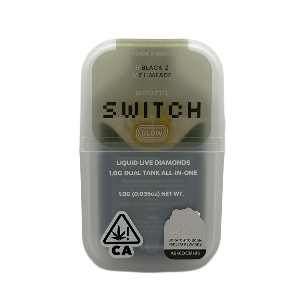 Boutiq Switch AIO | 1g - Black-Z(I) / Limeade(I) - Indica - Boutiq -  - $22 - All-In-Ones