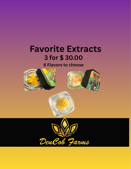 Extracts 3 for $30.00