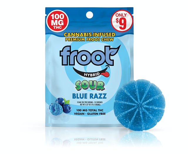 Sour Blue Razz | 100mg Gummy
