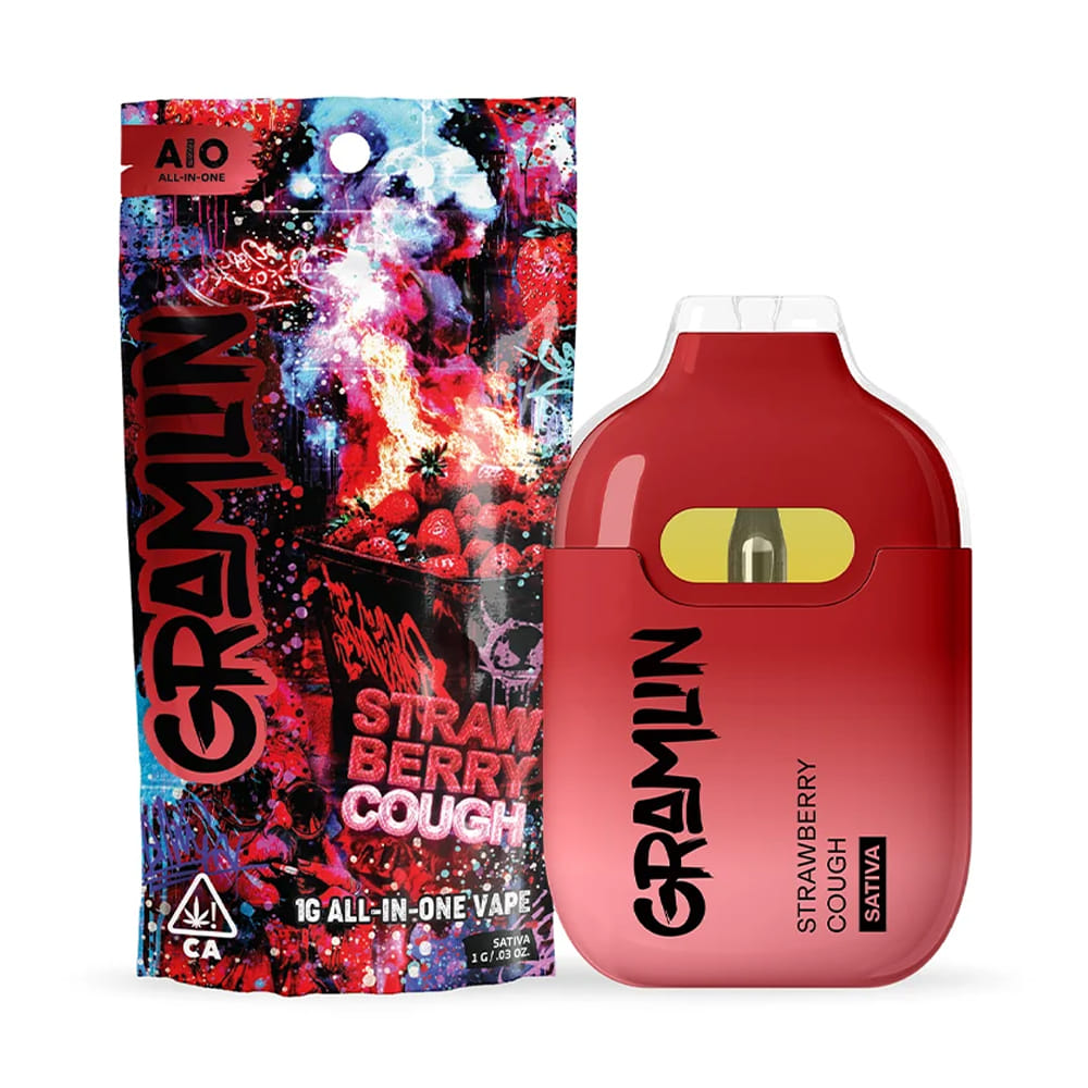 Strawberry Cough (S) - 1g AIO *B2G1 EVERYDAY* - Gramlin - Strawberry Cough (S) - $25 - Cartridges