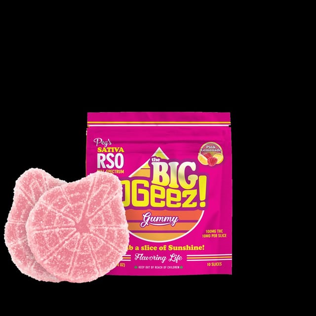 Big Ogeez! Peg’s Sativa RSO Pink Lemonade 100mg