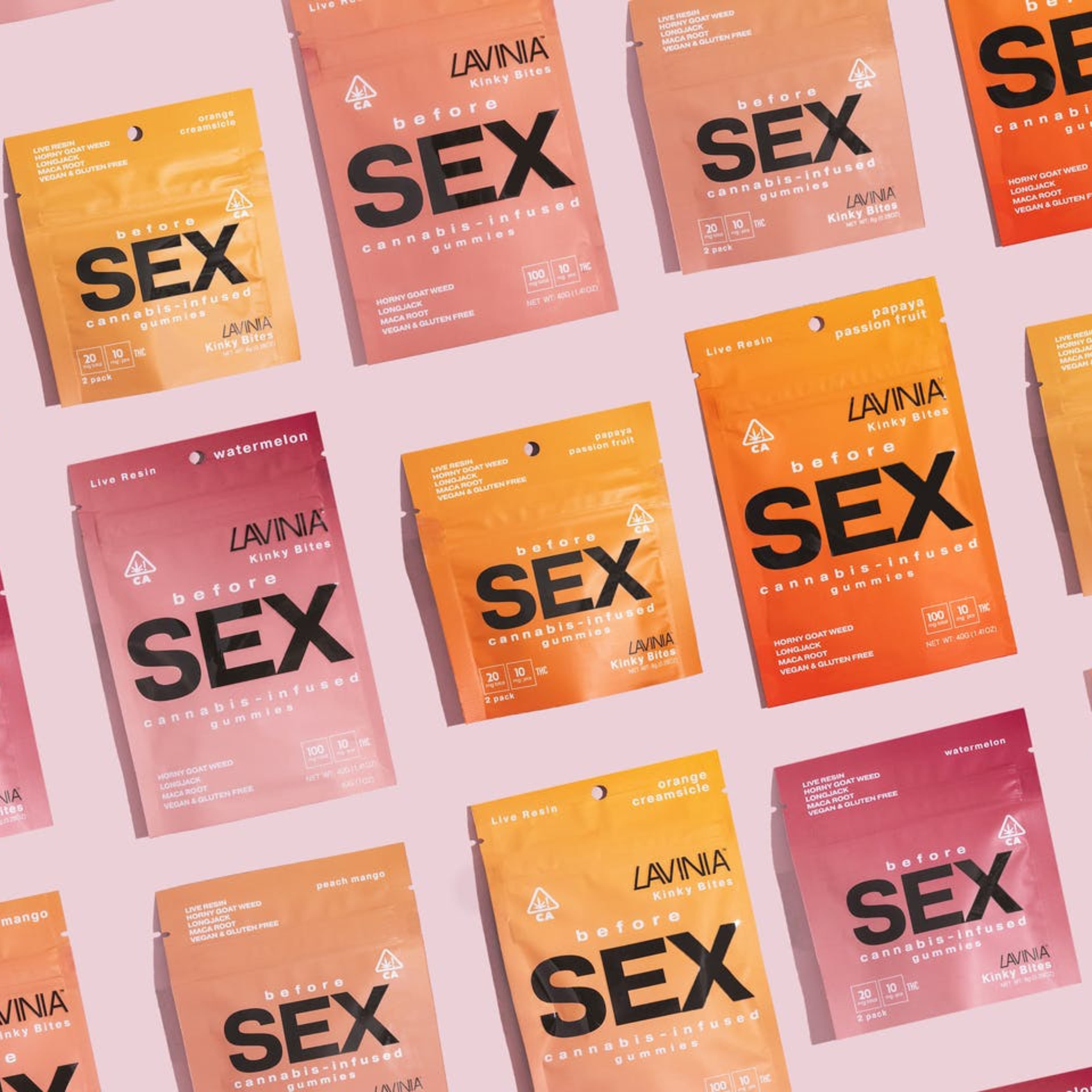 Papaya Passionfruit Before Sex 20mg - Lavinia Edibles - - $10 - Edible