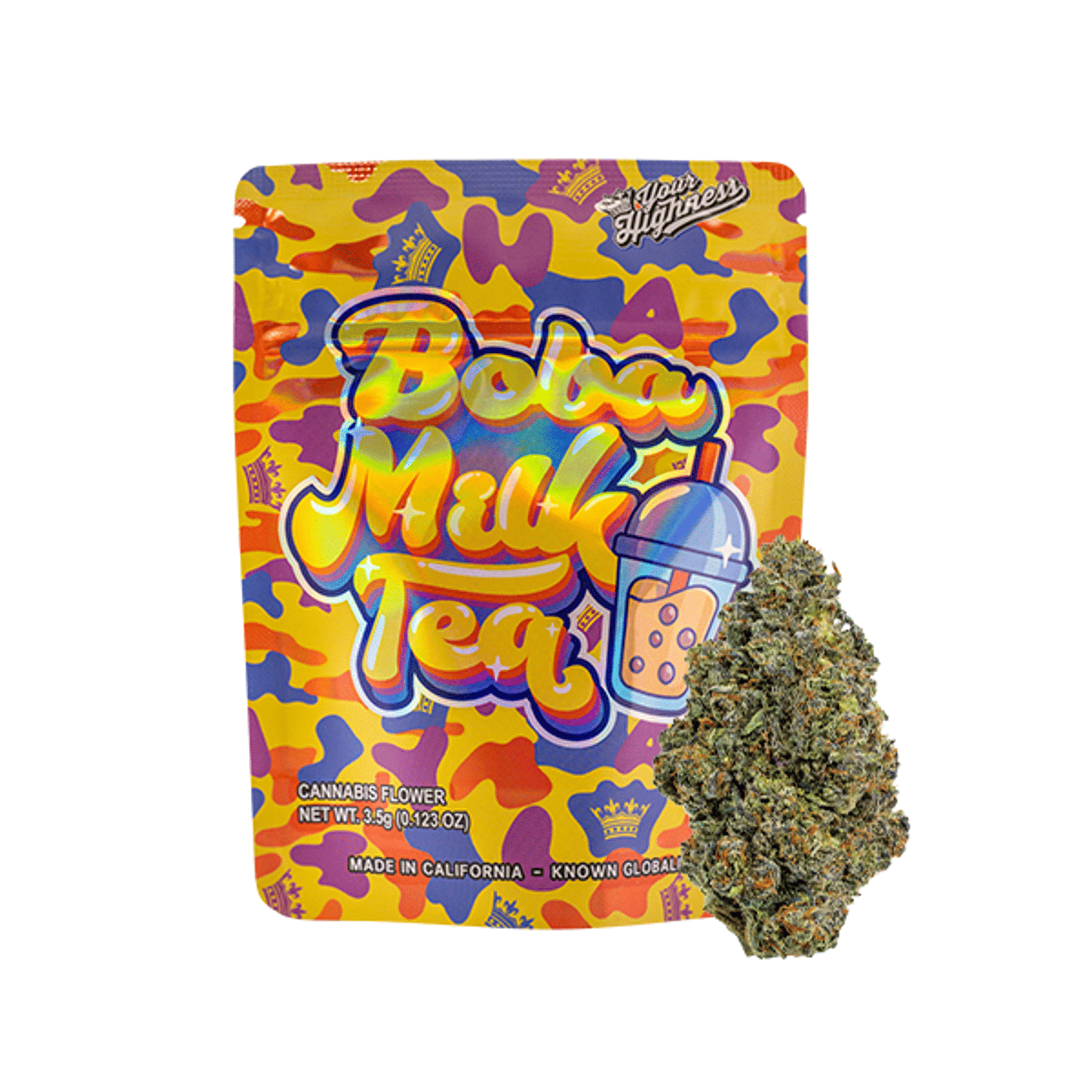 Boba Milk Tea - 3.5g - Your Highness - 3.5g - Sativa - $24 - Flower/Infused Flower (3.5 Grams)