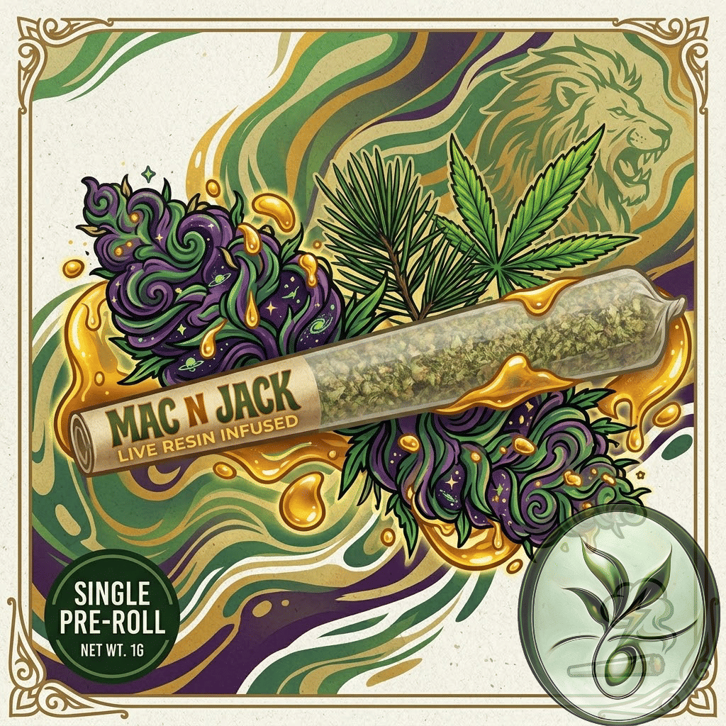 Mac n Jack W/ Live Resin- 1g Pre-Roll Fuhgeddaboudit