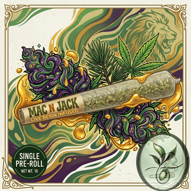 Mac n Jack W/ Live Resin- 1g Pre-Roll Fuhgeddaboudit