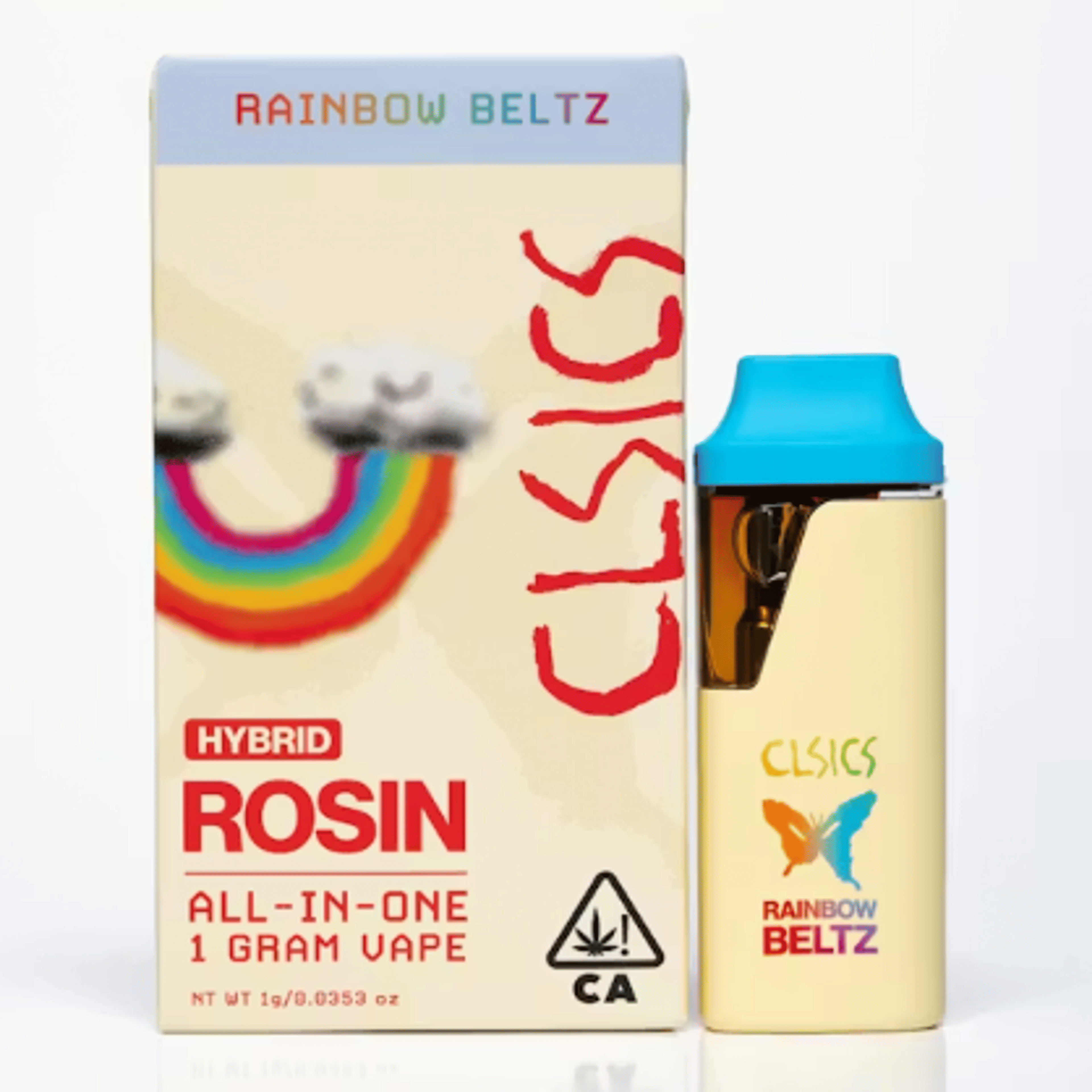 Rainbow Beltz Live Rosin Disposable 1g - CLSICS - Disposable - $40 - Vapes