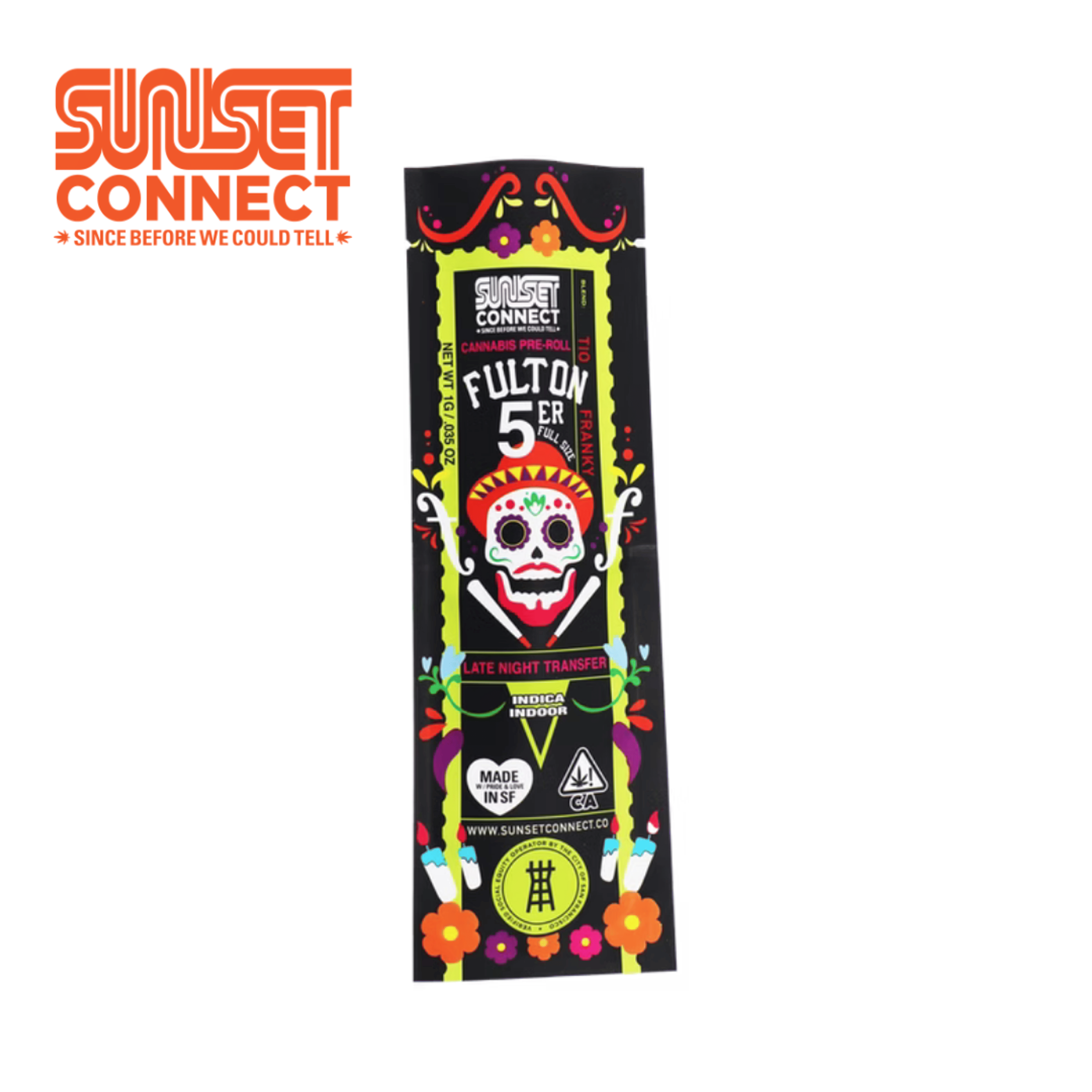 Sunset Connect - Tio Franky - Pre-Roll - 1g - Sunset Connect - - $5.26 - Pre-Rolls
