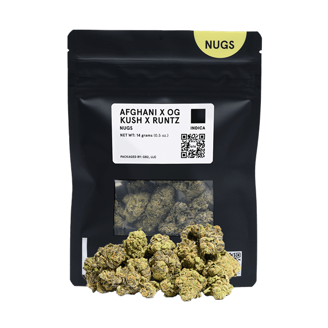 Afghani + OG Kush + Runtz | Indoor Nugs | 14g