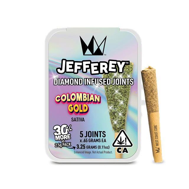 Colombian Gold - 0.65G Jefferey Infused Joint 5 Pack