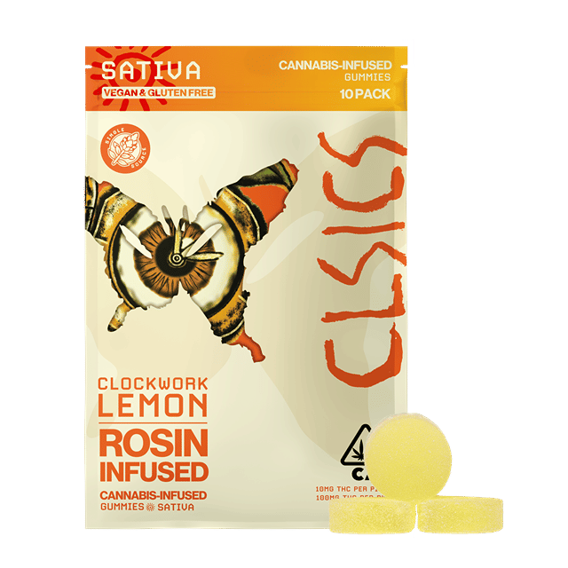 Clockwork Lemon | 100mg Rosin Infused Gummies