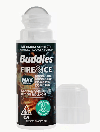 Fire & Ice Topical | 3oz Roll-On | MAX THC/CBD/CBG/CBN | 2300mg